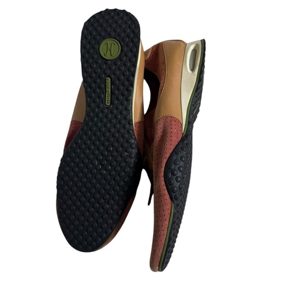 Cole Haan Orange Perforated Air Oxford Sneakers - Picture 3 of 4